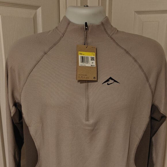 NIKE Trail 1/2 Zip Running Top Large Men's S Gray Dri-Fit FV9994-009 Sweater - Picture 5 of 16